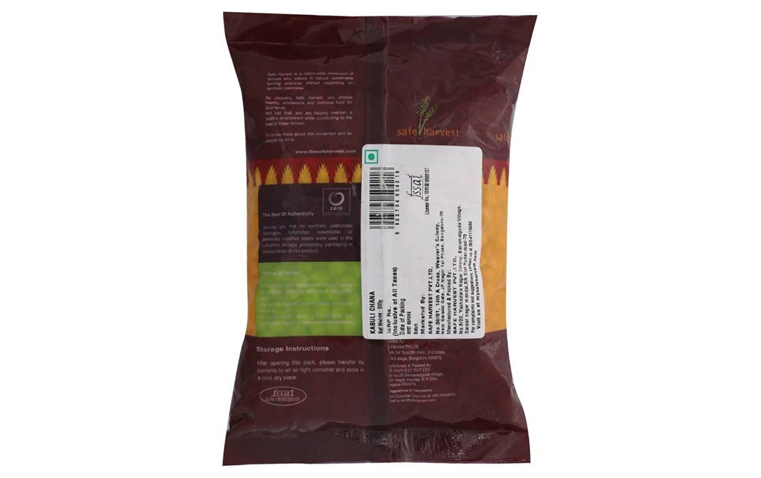 Safe Harvest Kabuli Chana    Pack  500 grams
